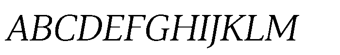 Cabot Book Italic Font UPPERCASE