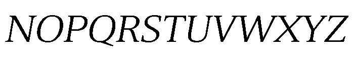 Cabot Book Italic Font UPPERCASE