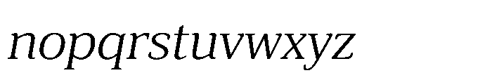 Cabot Book Italic Font LOWERCASE