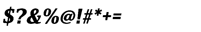 Cabot Condensed Black Italic Font OTHER CHARS
