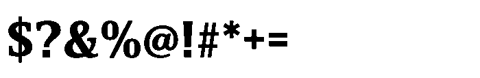 Cabot Condensed Black Font OTHER CHARS