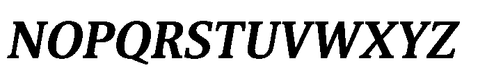 Cabot Condensed Bold Italic Font UPPERCASE
