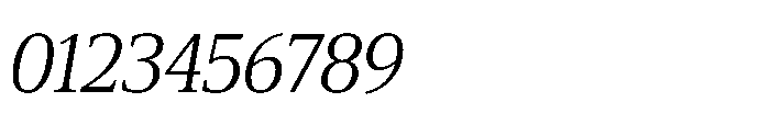 Cabot Condensed Book Italic Font OTHER CHARS