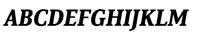 Cabot Condensed Ex Bold Italic Font UPPERCASE