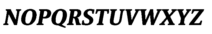 Cabot Condensed Ex Bold Italic Font UPPERCASE