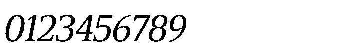 Cabot Condensed Italic Font OTHER CHARS