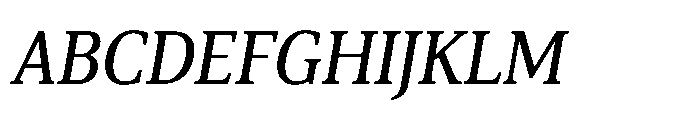 Cabot Condensed Italic Font UPPERCASE