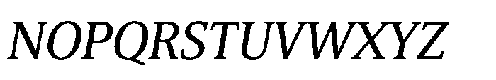 Cabot Condensed Italic Font UPPERCASE