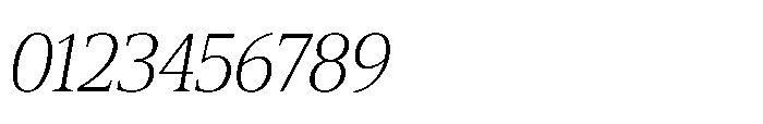 Cabot Condensed Light Italic Font OTHER CHARS