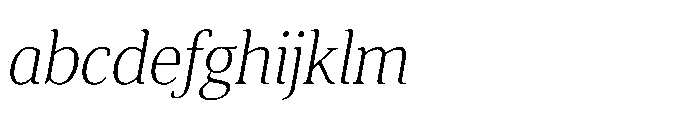 Cabot Condensed Light Italic FONT