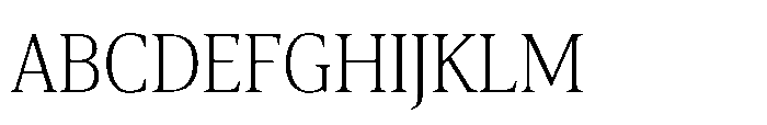 Cabot Condensed Light Font UPPERCASE