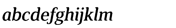 Cabot Condensed Medium Italic FONT