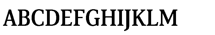 Cabot Condensed Medium Font UPPERCASE