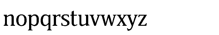 Cabot Condensed Regular Font LOWERCASE