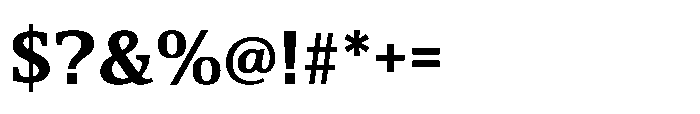 Cabot Ex Bold Font OTHER CHARS