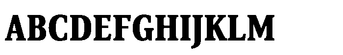 Cabot Ex Condensed Black Font UPPERCASE