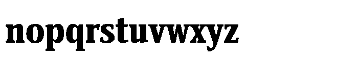 Cabot Ex Condensed Black Font LOWERCASE