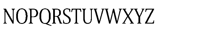 Cabot Ex Condensed Book Font UPPERCASE