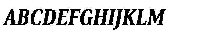 Cabot Ex Condensed Ex Bold Italic Font UPPERCASE