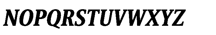 Cabot Ex Condensed Ex Bold Italic Font UPPERCASE