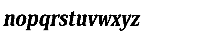 Cabot Ex Condensed Ex Bold Italic Font LOWERCASE