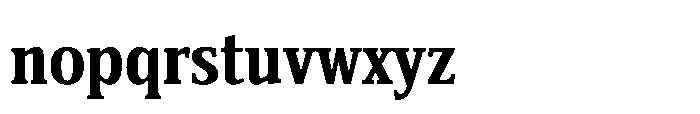 Cabot Ex Condensed Ex Bold Font LOWERCASE