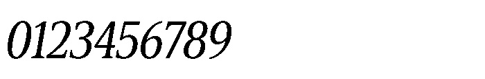 Cabot Ex Condensed Italic Font OTHER CHARS