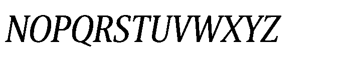 Cabot Ex Condensed Italic Font UPPERCASE