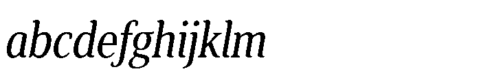 Cabot Ex Condensed Italic FONT