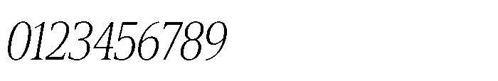 Cabot Ex Condensed Light Italic Font OTHER CHARS