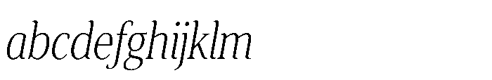 Cabot Ex Condensed Light Italic FONT