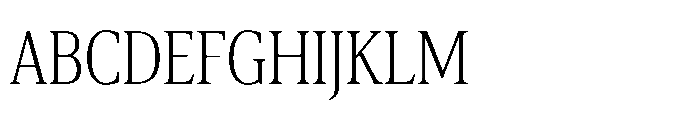 Cabot Ex Condensed Light Font UPPERCASE