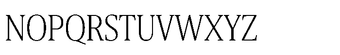Cabot Ex Condensed Light Font UPPERCASE