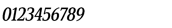 Cabot Ex Condensed Medium Italic Font OTHER CHARS