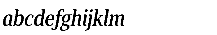 Cabot Ex Condensed Medium Italic FONT