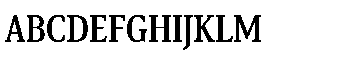Cabot Ex Condensed Medium Font UPPERCASE