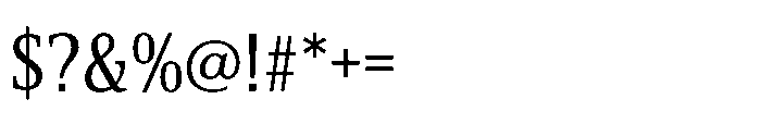 Cabot Ex Condensed Regular Font OTHER CHARS