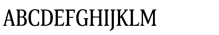 Cabot Ex Condensed Regular Font UPPERCASE