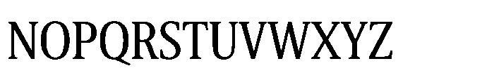 Cabot Ex Condensed Regular Font UPPERCASE