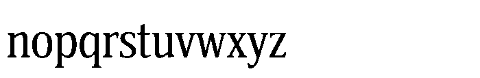 Cabot Ex Condensed Regular Font LOWERCASE