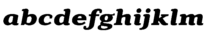 Cabot Ex Wide Black Italic FONT