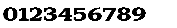 Cabot Ex Wide Black Font OTHER CHARS
