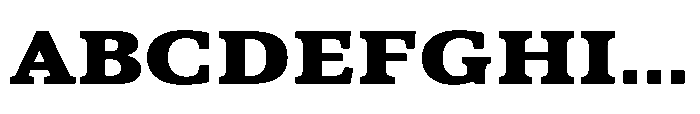 Cabot Ex Wide Black Font UPPERCASE