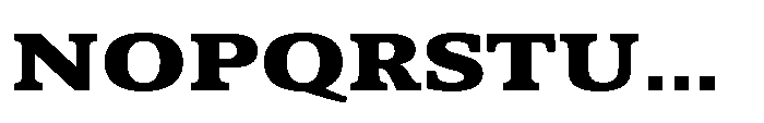 Cabot Ex Wide Black Font UPPERCASE