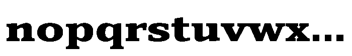 Cabot Ex Wide Black Font LOWERCASE