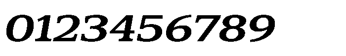 Cabot Ex Wide Bold Italic Font OTHER CHARS