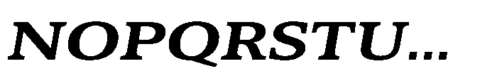 Cabot Ex Wide Bold Italic Font UPPERCASE