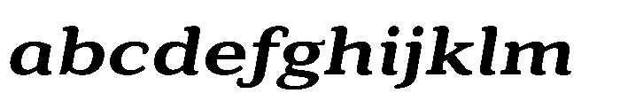 Cabot Ex Wide Bold Italic FONT
