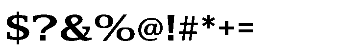 Cabot Ex Wide Bold Font OTHER CHARS