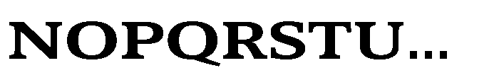 Cabot Ex Wide Bold Font UPPERCASE
